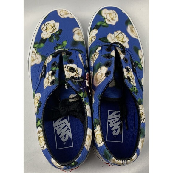 Vans Women's Era Romantic Floral Blue Multicolor Skate Shoes Size 7.5 Men Size 6 - Picture 4 of 7